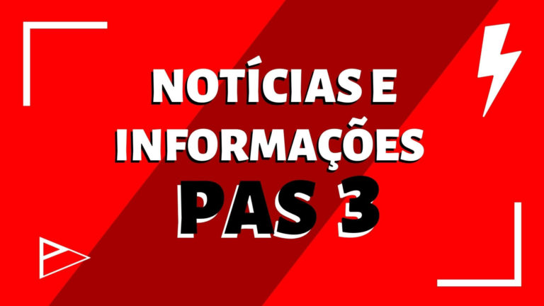 Notícias e informações PAS 3